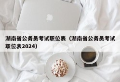湖南省公务员考试职位表（湖南省公务员考试职位表2024）