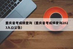 重庆省考成绩查询（重庆省考成绩查询2023入口公告）